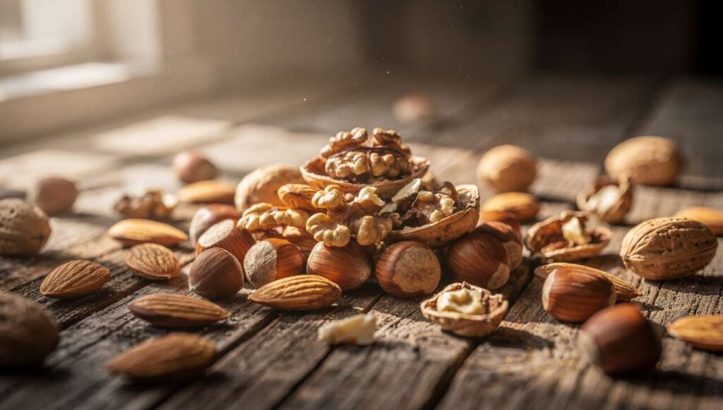Nüsse am Morgen, welche Sorte laut DGE den Cholesterinspiegel am stärksten senkt
