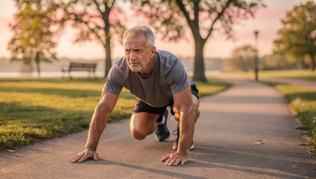 Muskelabbau ab 60 stoppen: Personal Trainer erklärt, warum 3 Eigengewicht-Übungen täglich reichen